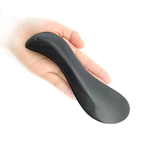 6.6“ Gua Sha Tool Scraping Massage, Bian Stone Long&heavey,Big S Shape Great Balance