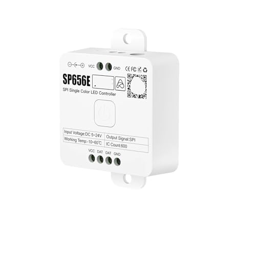 Ruban lumineux LED contrôleur SP656E variateur PWM SPI signal DC 5V 12V 24V
