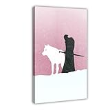 WGRWA Jon Snow Filmkunst, Leinwand-Poster, 