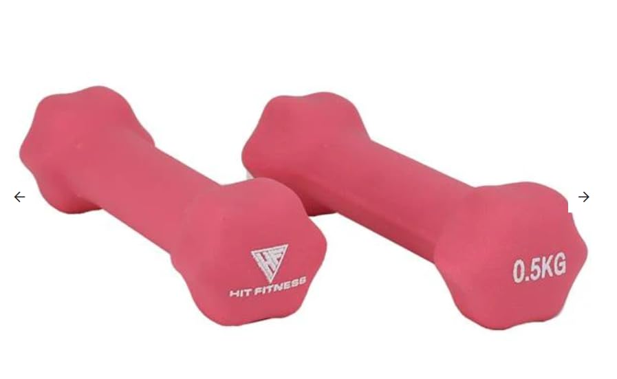 Hit Fitness Neopren Studio Hanteln | 2kg Dumbbell, Adultos Unisex, Verde, 2.0kg