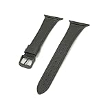 compatible with Apple Watch アップルウォッチ用 バンド ベルト エプソンレザーベルト クロカラント KUROCURRANT 44mm 45mm 46mm 49mm用 Series11/10/9/8/7/6/5/4/3/2/1/SE/SE2/Ultra/Ultra2/Ultra3に対応 ブラック/パーツカラー ブラック