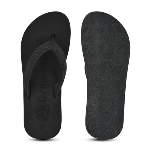 Image of Ortho + Rest Women's Flip Flops | Slippers for Women | Orthopedic Lightweight Comfortable Flat Casual Stylish Dr Chappals and House Flip flops For Ladies and Girl's