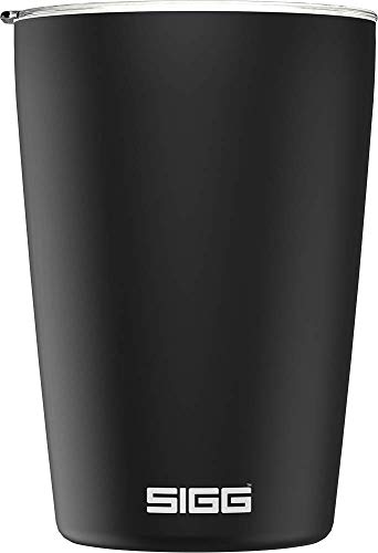 SIGG Neso Cup Black Thermobecher (0.3 L), schadstofffreier und isolierter Kaffeebecher, Coffee to go Becher aus 18/8 Edelstahl… – Ansicht 1