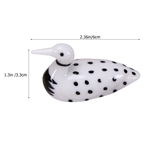 Luxshiny Bulk Chapstick 4Pcs Ceramic Chopstick Stand Rest Dalmatian Pattern Mandarin Duck Design Chopsticks Rest Animal Dinner Spoon Stand Knife Fork Holder For Table Decor Dining Table Decor #TOP1