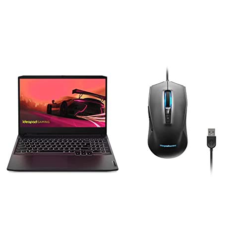 Image of Lenovo IdeaPad Gaming 3 AMD Ryzen 5 5600H 15.6 inch (39.62cm) FHD IPS 120Hz Gaming Laptop 8GB /256GB SSD+1TB / Win11 Home /NVIDIA GTX 1650 4GB /Alexa /3 Month Game Pass, 82K201Y9IN + 3200 DPI Gaming Mouse