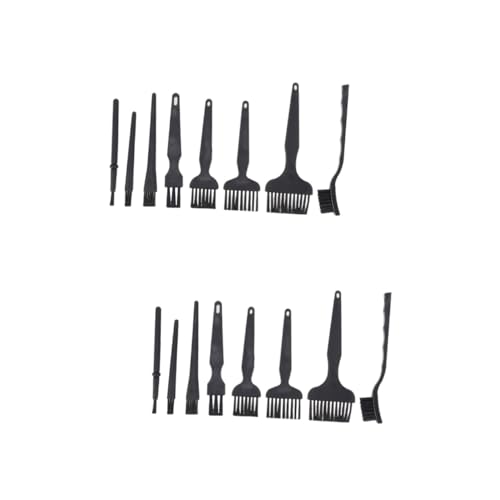 Ipetboom 2sets Ergonomic Handle Static Computer Keyboard Cleaning Brush Pc Duster Keyboard Tool Washable 8pcs*2