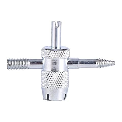 Mothinessto Tyre Valve Repair Tool,Valve Removers,4‑Way Car Bike Truck Tyre Screwdriver Valve Tire Repair Tool Tire Stem Core Remover Installer for all Standard Valve Cores Cars Cover