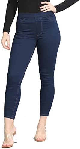 EX Marks and Spencer Womens Denim Jeggings Ladies High Waisted Stretch Leggings EX M&S