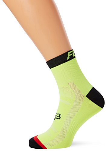 Fox Racing Mens 4 inch Trail Cycling Sock - 13434 (Flo Yellow - L/XL)