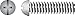 Hillman Machine Screws No. 10 - 24 X 2 " Zinc Combination/Phillips/Slotted Round Head Box 100