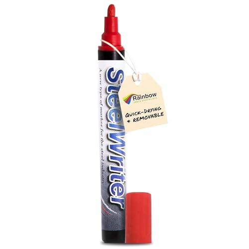 Metal Marking Paint Pen for Steel & Metals, Red
