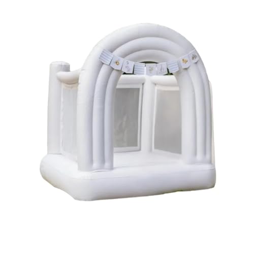 Tiny White Bouncy House Castle Suitable For Outdoor indoor Party Birhday toy for kids 4.5x4.5x4.9FT