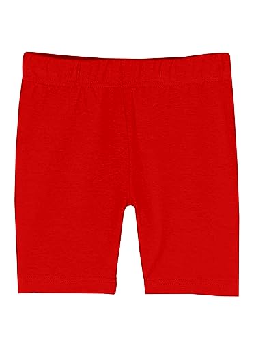 Image of KiddoPanti Girls Solid Cycling Shorts Pack of 3 | Soft & Stretchy Cotton Spandex | Comfortable Fit with Elastic Waistband | Half Tights Length Girls Inner Cycling Shorts