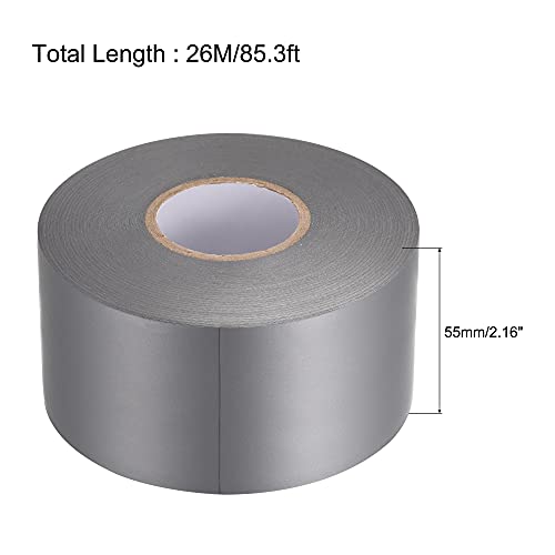 Image of uxcell Insulating Tape 55mm Width 26M Long 0.26mm Thick PVC Electrical Tape Grey