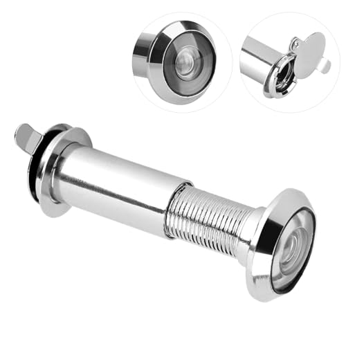 Set de 6 Mirillas para Puerta, Vista Amplia 220 Grados, Longitud Ajustable para Puertas de 35-55mm, Seguridad para Hogar y Apartamento miniatura 2