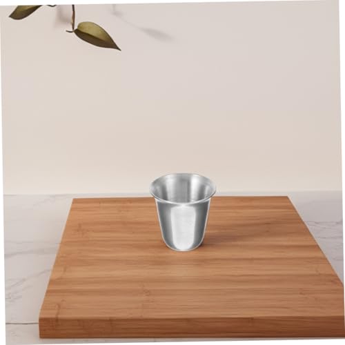 Copas de comunión de acero inoxidable PRETYZOOM tazas apilables para iglesia 5