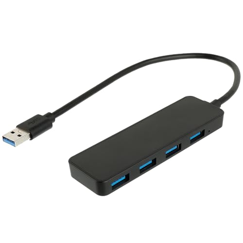 HUAREW Hub USB 3.0 con 4 Puertos Ladron Multi USB 3.0 5Gbps Alta Velocidad Adaptador USB para PC, Computadoras Portátiles, Ps5, Macbook, iMac, Surface Pro, Mac Pro, Memoria Flash, XPS