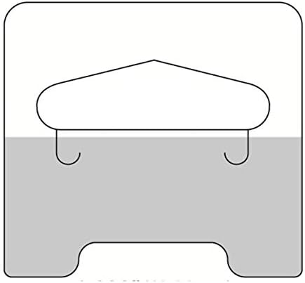 100 Clear Self Adhesive Medium Duty Slot Hang Tab Tags 14Oz Limit Retail Hangers for Shop - Ideal Pegboard and Slatwall Accessories for Retail Display