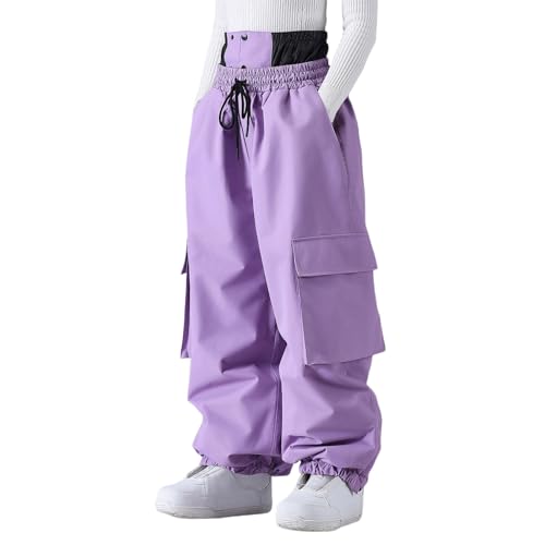 Pantalones de esquí resistentes al viento y aislados para invierno 5
