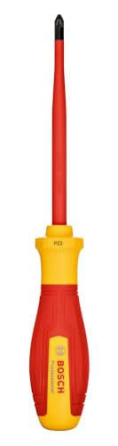 Bosch Professional tournevis VDE plat PZ2x125 certifié jusquà 1 000 V isolé avec un élastomère thermoplastique TPE - vue 4