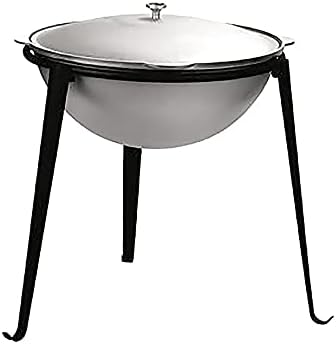 Miniatura 7 de TM KUKMARA Wok Kazan de aluminio fundido de aluminio Kazan olla de cocina con tapa 15 L utensilios de cocina de camping olla