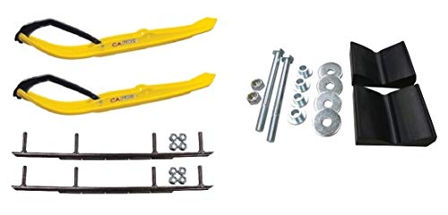 C&A Pro Yellow MTX Snowmobile Skis w/ 10