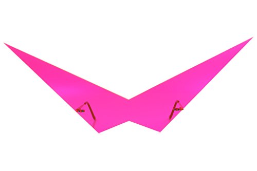 Anime Inspired Futuristic Comic Costume Cosplay Large Pointy Triangle Pink Sunglasses2