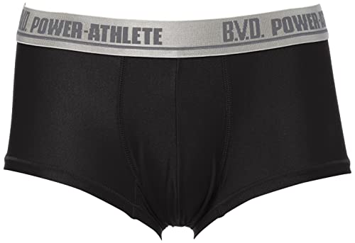 [ビー・ブイ・ディ] ボクサーブリーフ POWER-ATHLETE ローライズボクサー 薄手 吸水速乾 スポーツアンダーウェア PA340RR メンズ BK LL