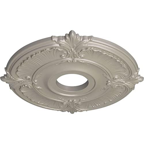Image of Ekena Millwork CM18ATPWSDecorative Ceiling Medallions Modeled After Original Historical Patterns & Designs, Pearl White