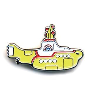 The Beatles Yellow Submarine Metal Pin - Les Beatles, Paul McCartney, John Lennon, RIngo Starr, George Harrison