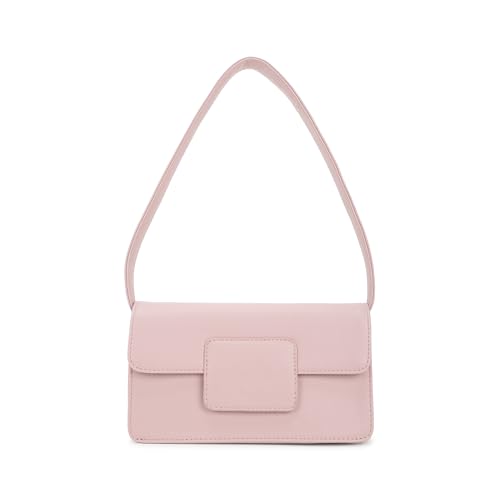 Image of Fastrack Solid Shoulder Bag For Women | Faux-Leather Bag with Silver Hardware | Stylish Shoulder Bag For Daily & Casual Use