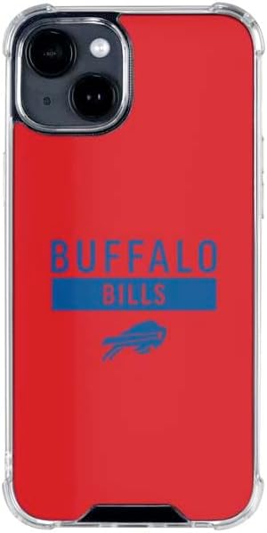 Skinit Clear Phone Case Compatible with iPhone 14 - Officially Licensed NFL Buffalo Bills Red Performance Series Design