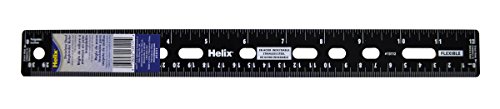Maped - Helix Stainless Steel 12 inch Ruler - Easy Storage - Non-Slip Precision - Durable Construction - Versatile Measurement - Safe Design