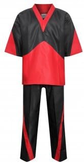 Playwell Elite Freestyle V-Neck Team Uniform - Black/Red