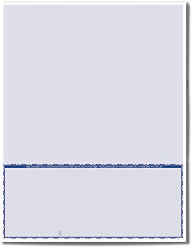 VersaCheck formulario #1002 Voucher azul, papel para impresión de cheques empresariales 2