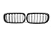 2-listte. ABS. Gloss Black Racing Grills Grille Compatible z F15 X5 (2014-2018) F16 X6 (2015-2019) Grill zderzak przednim okap samochodowy Akcesoria zewnętrzne samochodu (Color : Glossy Black)