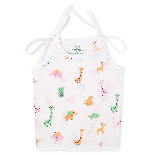 Image of The Boo Boo Club Extra Soft Organic Cotton Muslin Jhabla for Baby (Set of 4). GOTS Certified (Newborn, Knott, Animal)| Kids Summer Wear Set