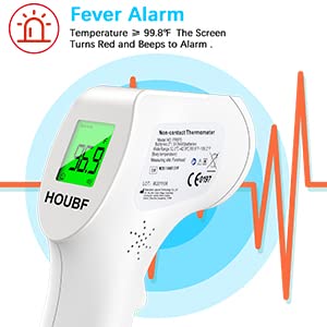 Non-Contact Infrared Forehead Thermometer , Digital Thermometer , Body Temperature Thermometers For Adults , Kids , Baby , Home, Offices, School, Shopping Mall(White) #TOP1