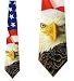 American Freedom flag tie Mens Necktie with Eagle by Three Rooker