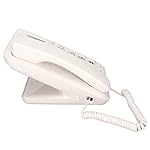 UniMarket-Wired-Landline-Dual-Interface-Full-Hands-Free-Shortcut-Keys-Corded-Telephone-Caller-ID-with-Blue-Screen-for-Home-for-Office-White