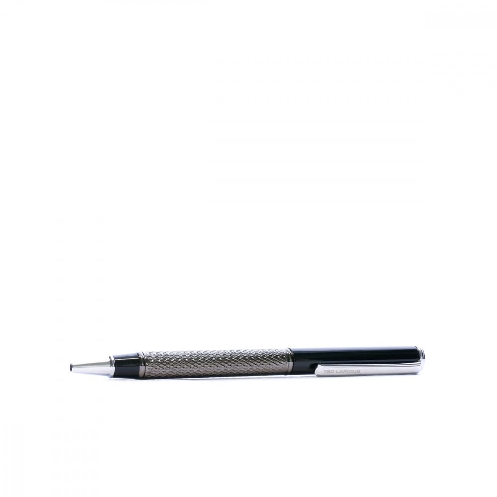 Ted Lapidus Stylo Noir Chrome Ballpoint Pens