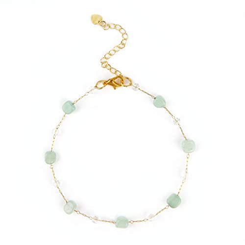 Jardme Ankle Bracelets For Women,Handmade Colorful Stone Tassel Anklet，Anklets Set Summer Jewelry Gifts For Women Teen Girls… #TOP5