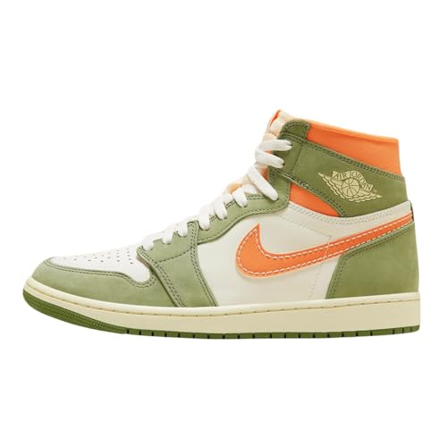 Nike Air Jordan 1 Retro High OG Craft - Celadon / Sky J Light Olive / Bright Mandarin / Coconut Milk / Pale Ivory