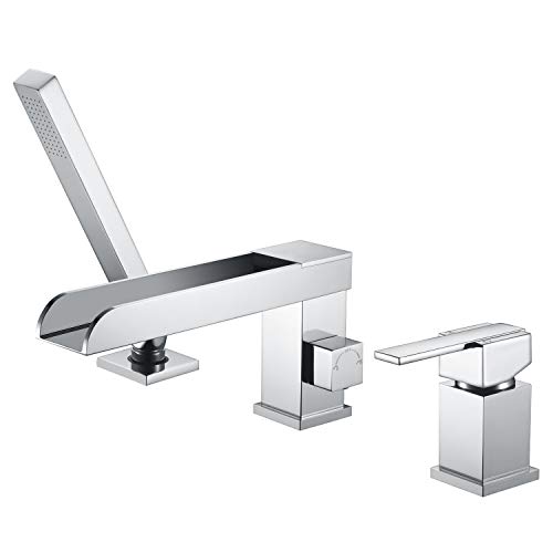 Mitigeur cascade baignoire monotrou avec douchette or brossé YG6302BG