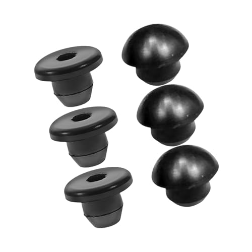 TOYZFRIENDY Tapones de Aceite Hidráulico de Goma 6 Piezas 3 Tapones Planos para Gato Hidráulico de Suelo Conector de Llenado de Aceite Sellado Resistente y Uso Industrial