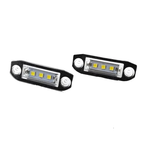 Luces de matrícula LED para Volvo S60 S80 XC60 XC90 par de lámparas blancas Canbus