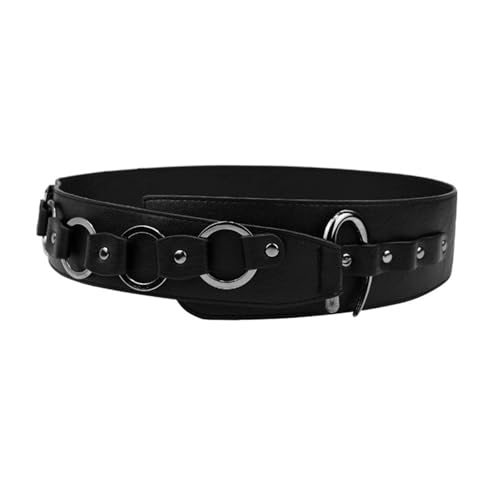 Popular Cincher Belt For Women Men Western PU Leather Belt With Punk Hook Buckle For Dresses Sweater Waist Decoration4