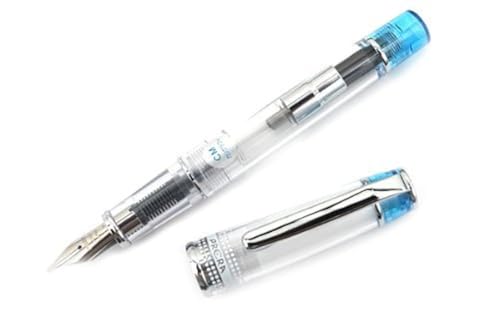 Image of Pilot Prera Iro-Ai Calligraphy-Nib Fountain Pen, Transparent Light Blue Body (FPRN-350R-TLBCM)