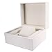 Produktbild ChengBeautiful Watch Box PU-Leder-Uhr-Uhren Schmuck-Display-Konsole Box-Magazin Einzel Weiß Für die Speicherung und Anzeige (Color : White, Size : 16x14x10cm)