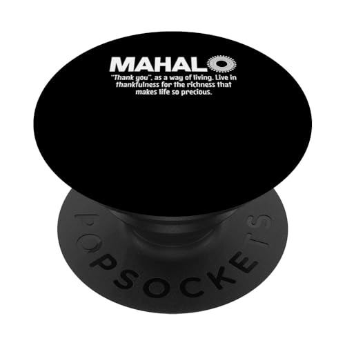 Mahalo Definizione Lingua hawaiana Detto Progettista tropicale PopSockets PopGrip Intercambiabile